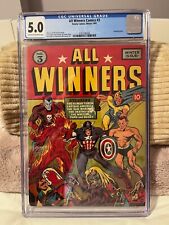 ALL WINNERS COMICS #3 (Timely Winter 1941) CGC 5.0 Alex Schomburg Cover picture