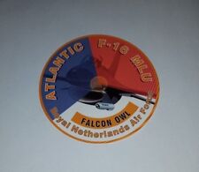 Royal Netherlands Air Atlantic F-16 MLU Falcon Owl Sticker, pre-owned (Unused) picture