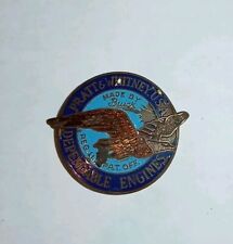 Vintage WWII Era Pratt & Whitney USA Buick Aircraft Engine Emblem Medallion picture