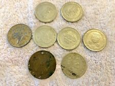 Vintage large (Silver dollar size) coins foreign and casino lot. silver?? picture