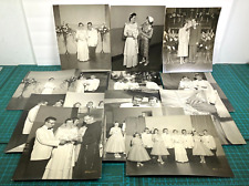 Vintage Wedding Family Photos Pictures Lot 50s 60's Snapshots B & W Church picture