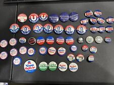 President Campaign Pin Button Political Lot Of 53 Massive Group Lot Vintage picture