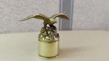 rare collectible brass bottle stopper in the shape of an eagle. souvenir eagle picture