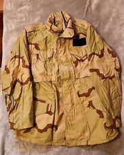Cold Weather Military Parka Mens Small-Reg DCU Desert Camo Jacket w/o Liner picture