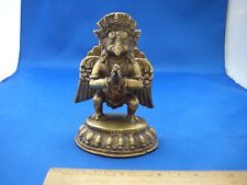 Vintage INDIAN Bronze HINDU Devotional GARUDA FIGURINE -4 1/2 inches picture
