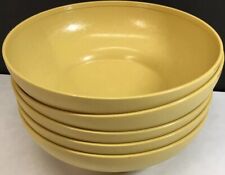 Vintage TUPPERWARE HARVEST GOLD Cereal Bowls 890-25, 26, 27, 28, 30 Vg picture