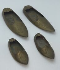 Vintage Solid Brass Shoe Ashtray Etched - Lot of 4, Made in India picture