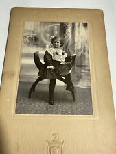 Antique Vintage Cabinet Photograph Portrait Girl Child picture
