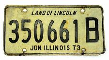 1973 Illinois License Plate Land Of Lincoln Car Tag 350661B Vintage Garage Barn picture