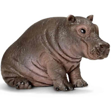 Schleich HOUSE HIPPO CALF Baby Hippopotamus Sitting 14682 RETIRED NEW picture