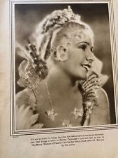 Norma Talmadge, Ann Harding, Double Full Page Vintage Pinup picture