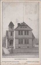 Oak Street School Naugatuck Connecticut 1907 Postcard picture