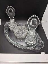 7 Piece Crystal Vanity Set (Trinket Box, 2 Perfumes, Tray) picture