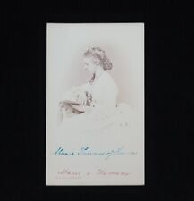 Rare Royalty 1866 Princess Marie Hanover CDV Signed Cabinet Card Royal Autograph picture