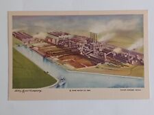 River Rouge MI-Michigan, Aerial Ford Motor Company, Antique, Vintage Postcard picture