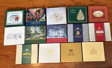 Lot of 14 Historical White House Ornaments Includes Boxes & Papers picture
