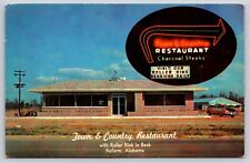 Postcard Town and Country Restaurant Reform Alabama Roller Skating Rink picture