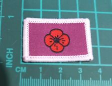Poppy Scouts / Girl Guides Anzac  Badge Patch  purple picture