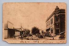 Main Street SEVERANCE Kansas RPPC Antique Doniphan County Photo Postcard 1916 picture