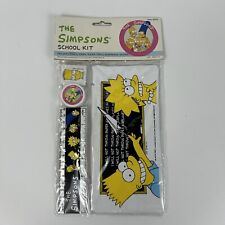 The Simpson's TV SHOW School Kit, Mint in Package, 1990, 4 Pieces NIP- Fast Ship picture