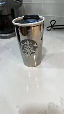 Starbucks Limited Edition 2012 White Gold 12 Ounce Travel Mug picture