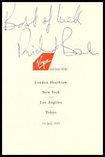RICHARD BRANSON SIGNED AUTOGRAPH CUT VIRGIN GALACTIC CEO W/ GREAT CONTENT RARE picture