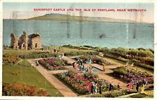VINTAGE POSTCARD SANDSFOOT CASTLE THE ISLE OF PORTLAND WEYMOUTH ENGLAND FAULTS picture