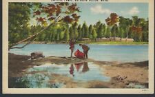 VTG Postcard Linen 1930-45, Lakeside Camps, Katahdin Region Maine picture