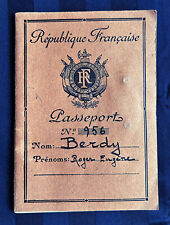 Vintage 1950s Passport Republique Francaise French Man Photograph picture