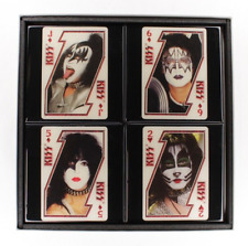 Kiss Collector Card Drink Coaster Set 4 Coasters - Handmade picture