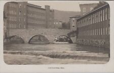 Mills, South Street Bridge, Ware Massachusetts c1900s Eddy Make RPPC Postcard picture