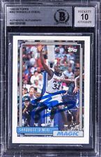 Shaquille O'Neal Signed 1992-93 Topps #362 Rookie Card Beckett 10 Auto picture