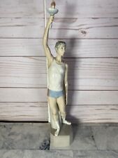 Lladro Torch Bearer Olympian Man Figurine Gloss Finish 5251 picture