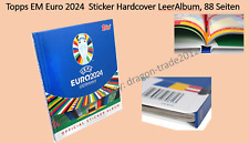 Topps UEFA EM EURO 2024 -- hardcover blank album + 6 stickers -- picture