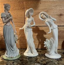 Vintage Porcelain Ladies With Hats Collection Of 3 picture
