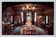 Akron OH-Ohio, Stan Hywet Hall Library, Vintage Postcard picture