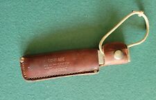 Vintage Schrade Old-Timer Honesteel HS-1 With Leather Sheath USA 7