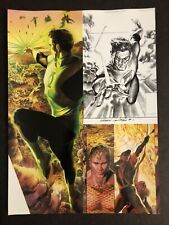 Green Lantern - Aquaman - Green Arrow - DC Comics Poster Print 9x12 Alex Ross picture