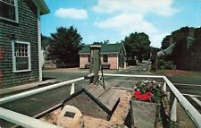 Nantucket MA Massachusetts, 'Sconset Pump Square, Deep Well, Vintage Postcard picture
