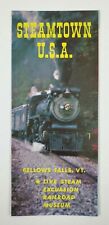 1960s Bellows Falls VT Steamtown USA Museum Steam Train Vintage Travel Brochure picture