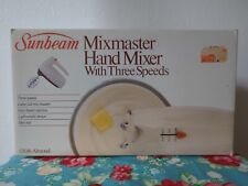 Vintage Sunbeam Mixmaster Hand Mixer 3 Speeds Almond 03016 NEW Almond picture