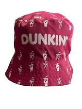 Vintage Dunkin Donuts Two 2 Sided Bucket Hat One Size New without Tags picture