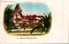 Entrance of Hotel Del Monte in Monterey California CA 1900s Postcard UDB picture