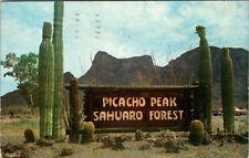 POSTCARD SCENE Picacho Peaks Arizona AZ 6/28 AO1995 picture