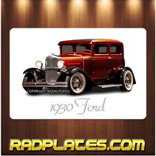1930 Ford Beautiful Photo Rendition on a Premium Aluminum Sign 8