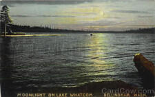 Bellingham,WA Moonlight On Lake Whatcom Washington Sprouse & Son Postcard picture