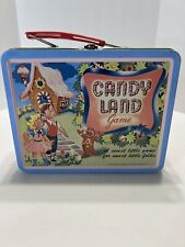 Vintage Style Hasbro 1998 Candy Land Game Tin Metal Lunch Box Mini Tote picture