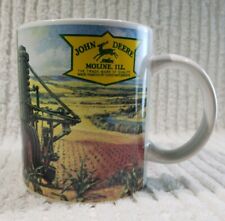 Vintage John Deere Coffee Mug Tractor Father Son Countryside White Cup picture