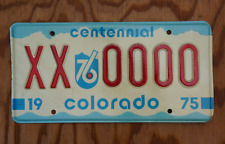 1975 1976 COLORADO Bicentennial SAMPLE License Plate - HIGH QUALITY picture