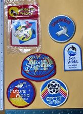Disney Epcot Center World Showcase Patch Sea World Goofy Sealed Emblems 1982 Vtg picture